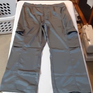 Prologue satin high waist pants hemmed to petite